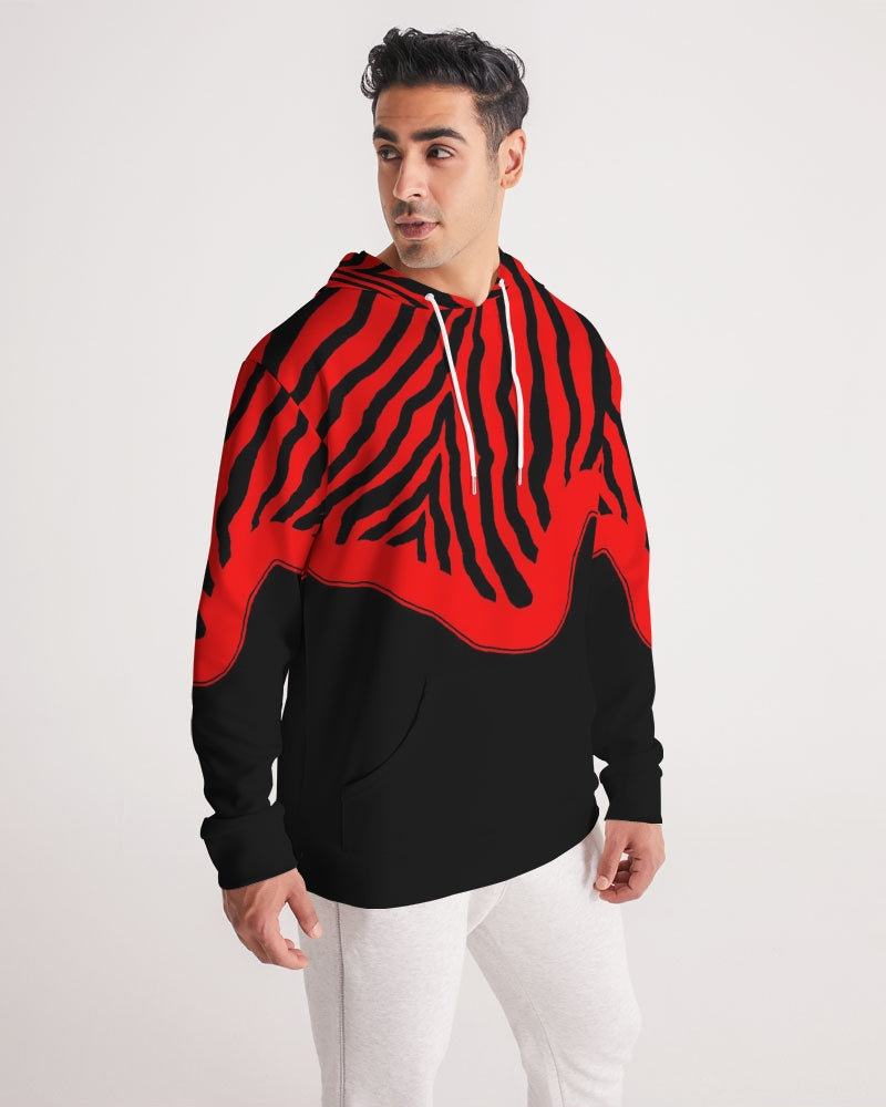 Zebra Red Men's Hoodie