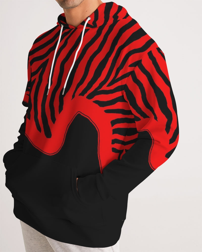 Zebra Red Men's Hoodie