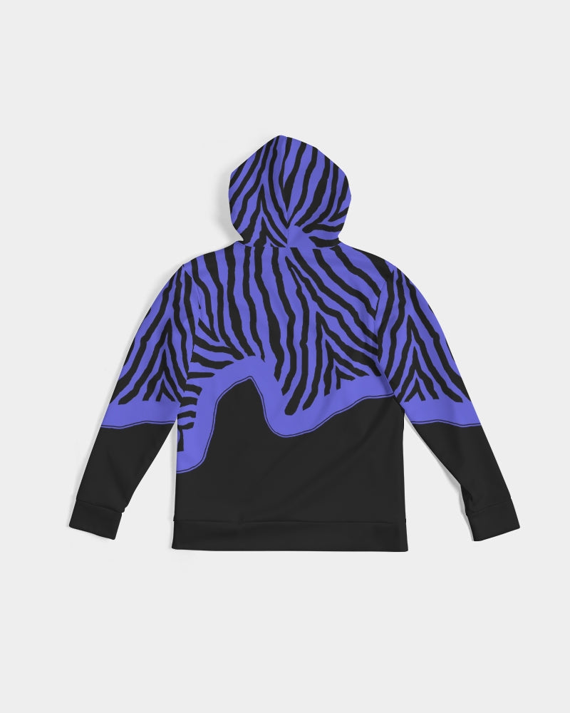 Zebra Blue Men's Hoodie