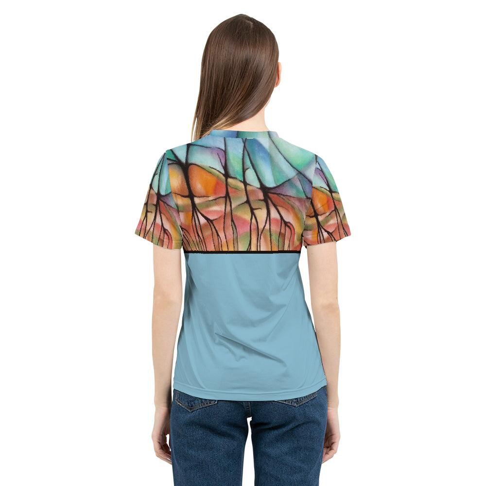 Warm Earth & Tropic Blue Women's Tee