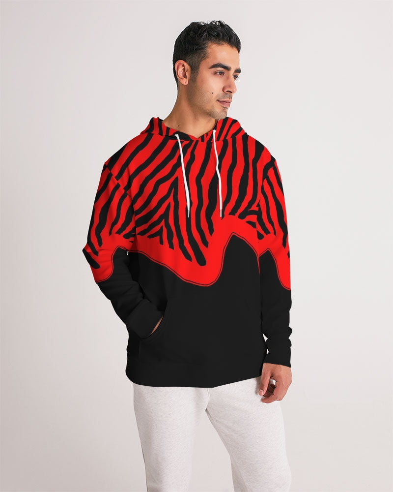 Zebra Red Men's Hoodie