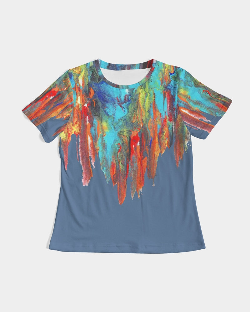 Color Drip Blue Women's Tee