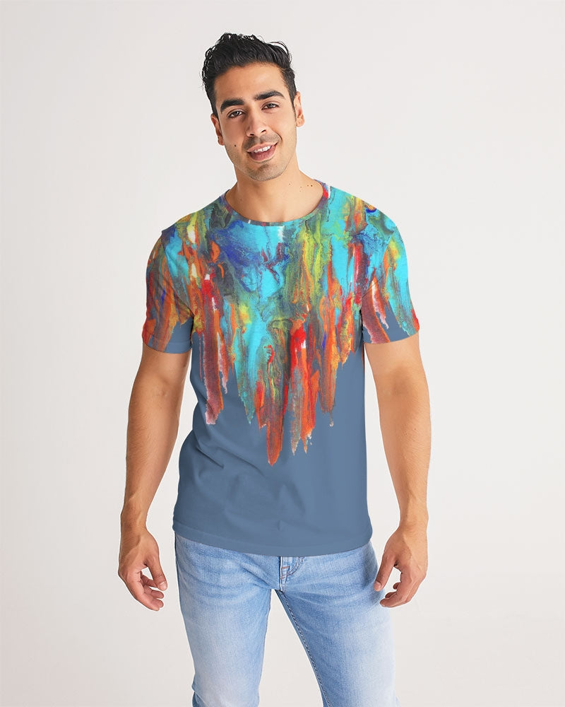 Color Drip Blue Men's Tee