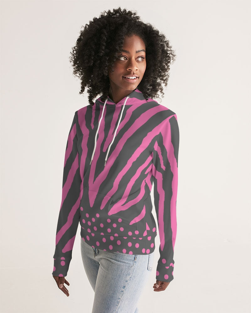 Zebra Pink Women's Hoodie