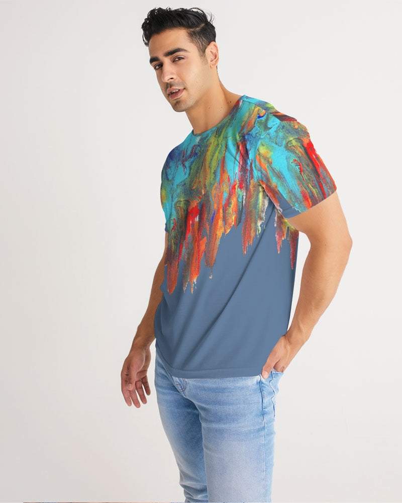 Color Drip Blue Men's Tee