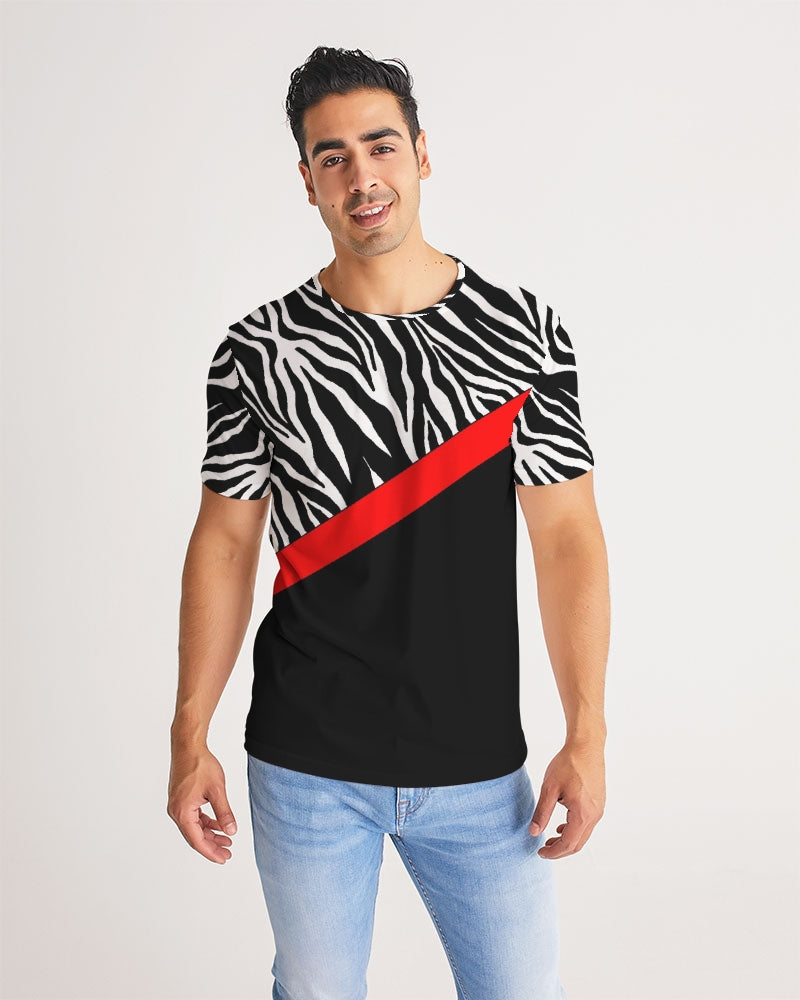 Zebra Red Stripe Men's Tee