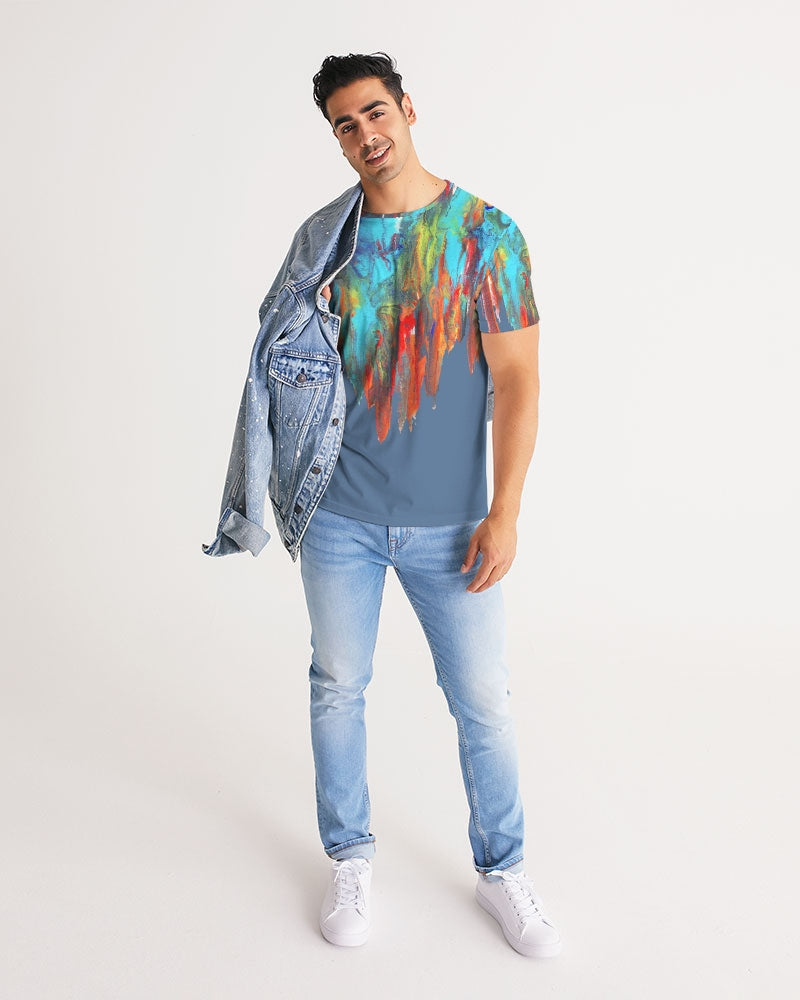 Color Drip Blue Men's Tee