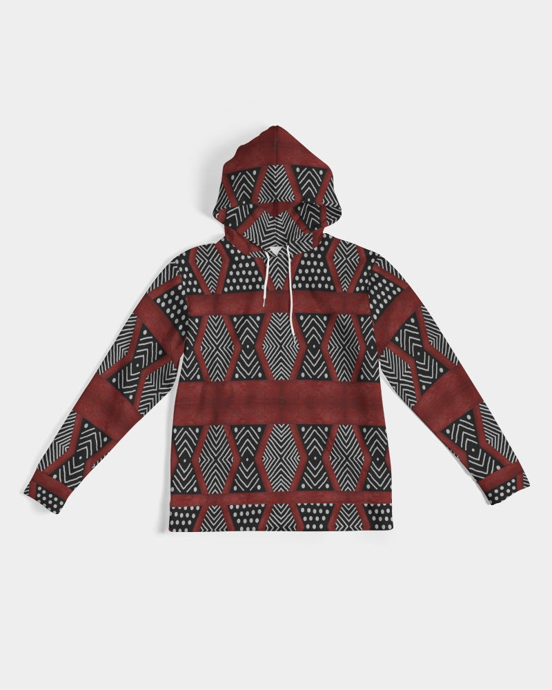 Kente Burgundy Men's Hoodie