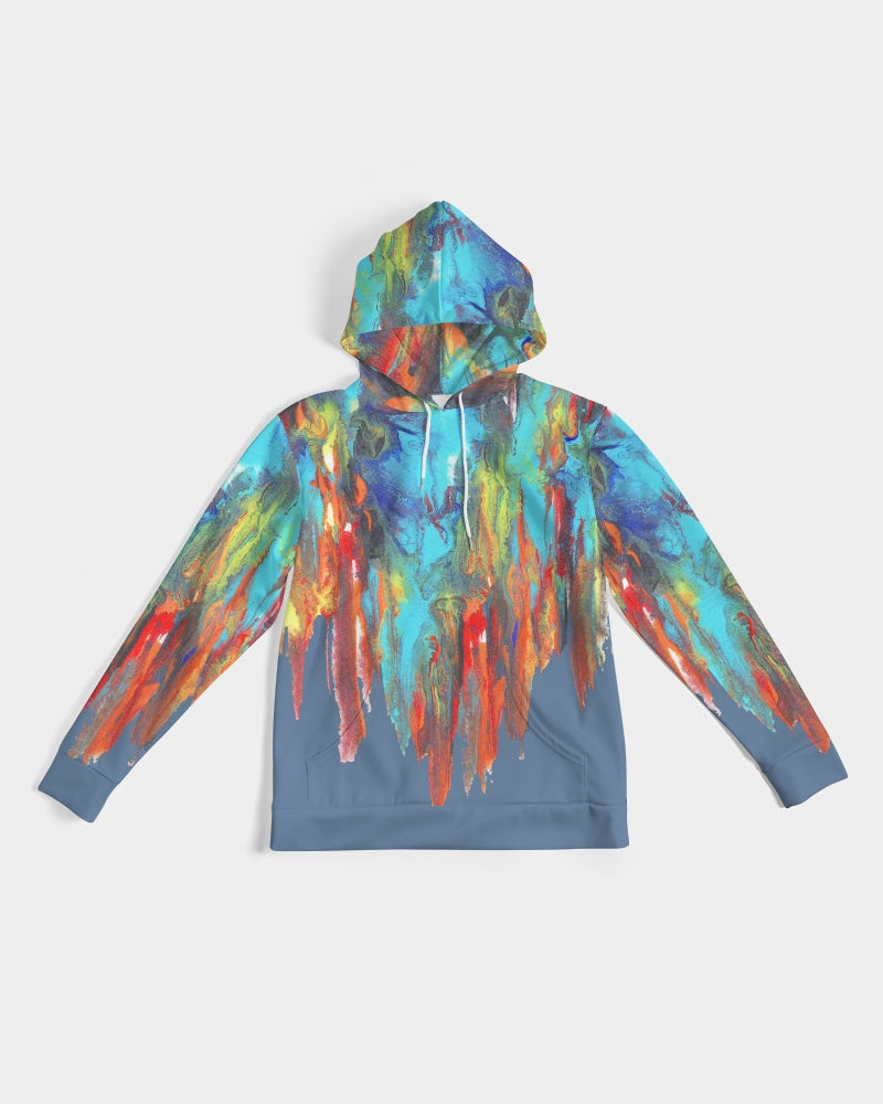 Color Drip Blue Men's Hoodie