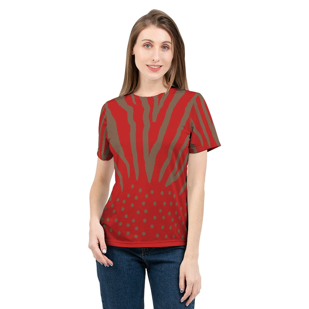 Zebra Red & Toffee Women's Tee