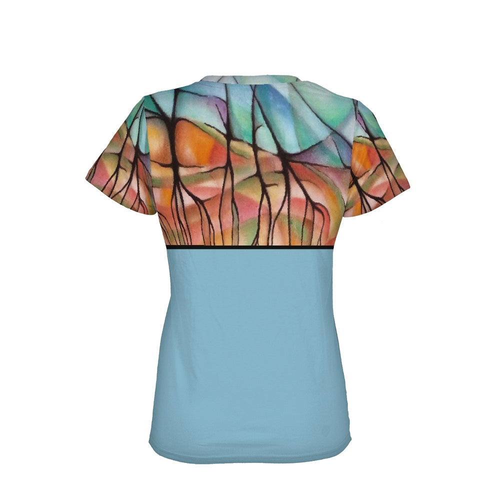Warm Earth & Tropic Blue Women's Tee
