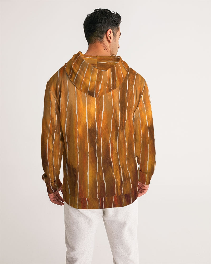 Gradient Stream Rust Men's Hoodie