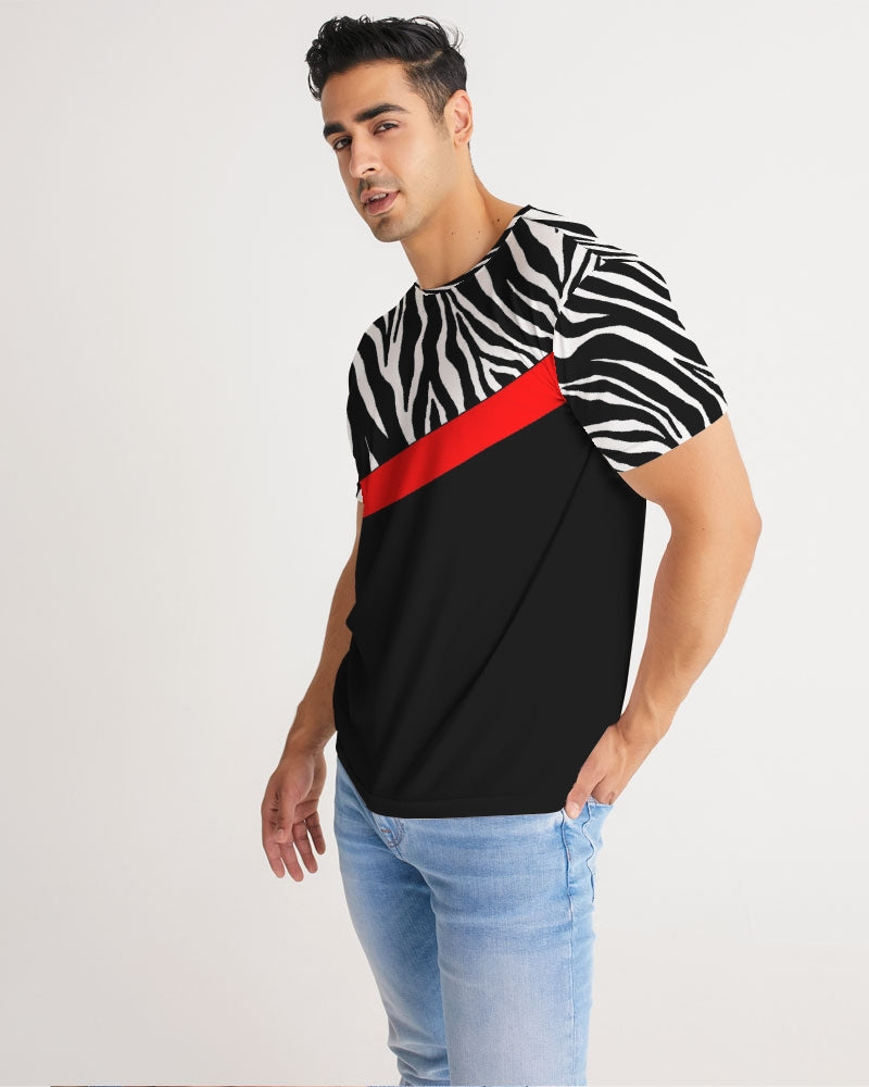 Zebra Red Stripe Men's Tee