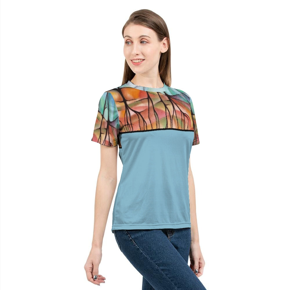 Warm Earth & Tropic Blue Women's Tee