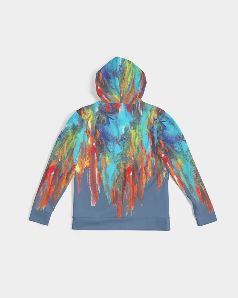 Color Drip Blue Men's Hoodie
