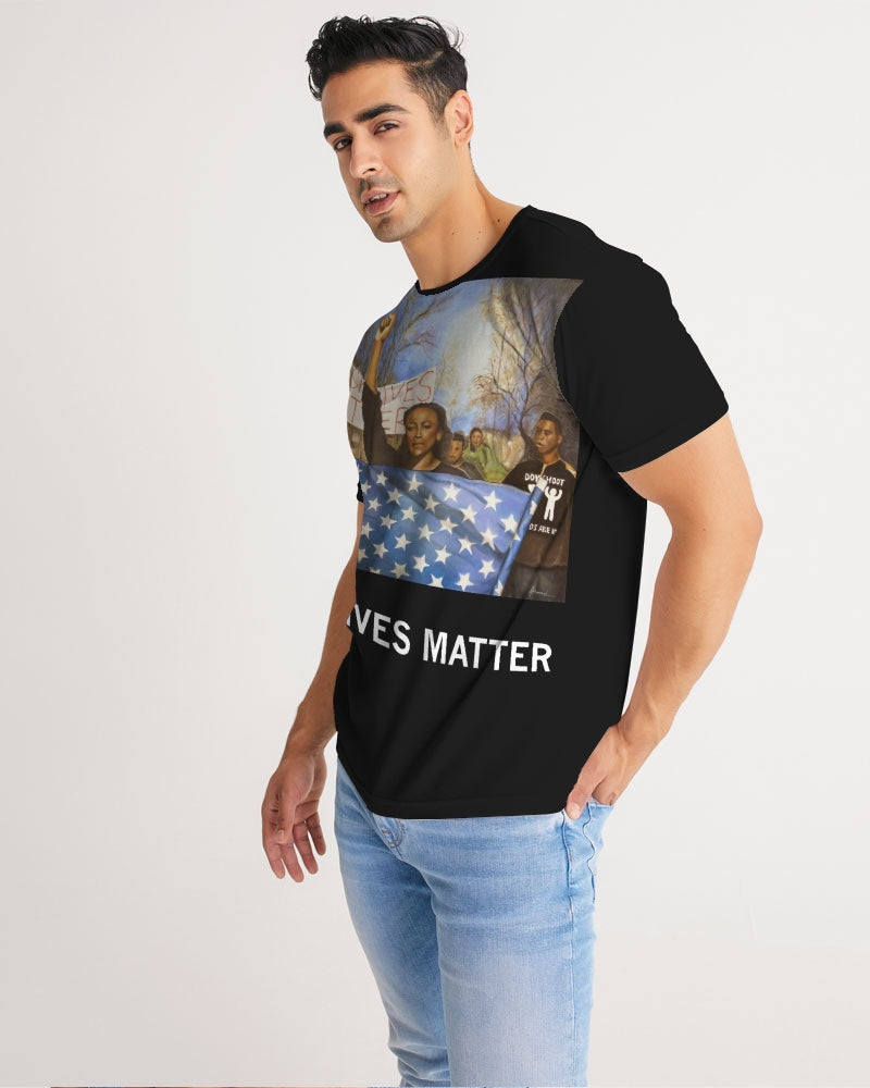 Black Lives Matter allover t shirt Men's Tee