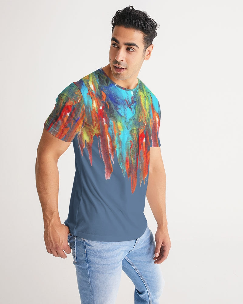 Color Drip Blue Men's Tee