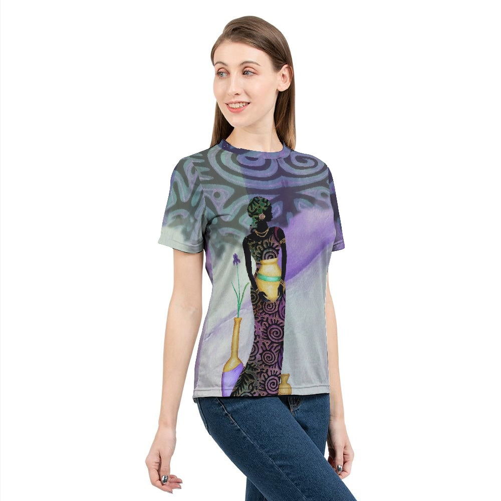 Fabric Queen & Purple Women's Tee