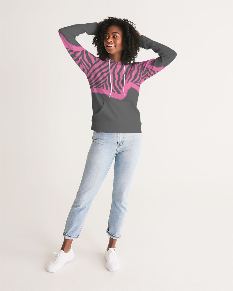 Zebra Pink 1 Women's Hoodie