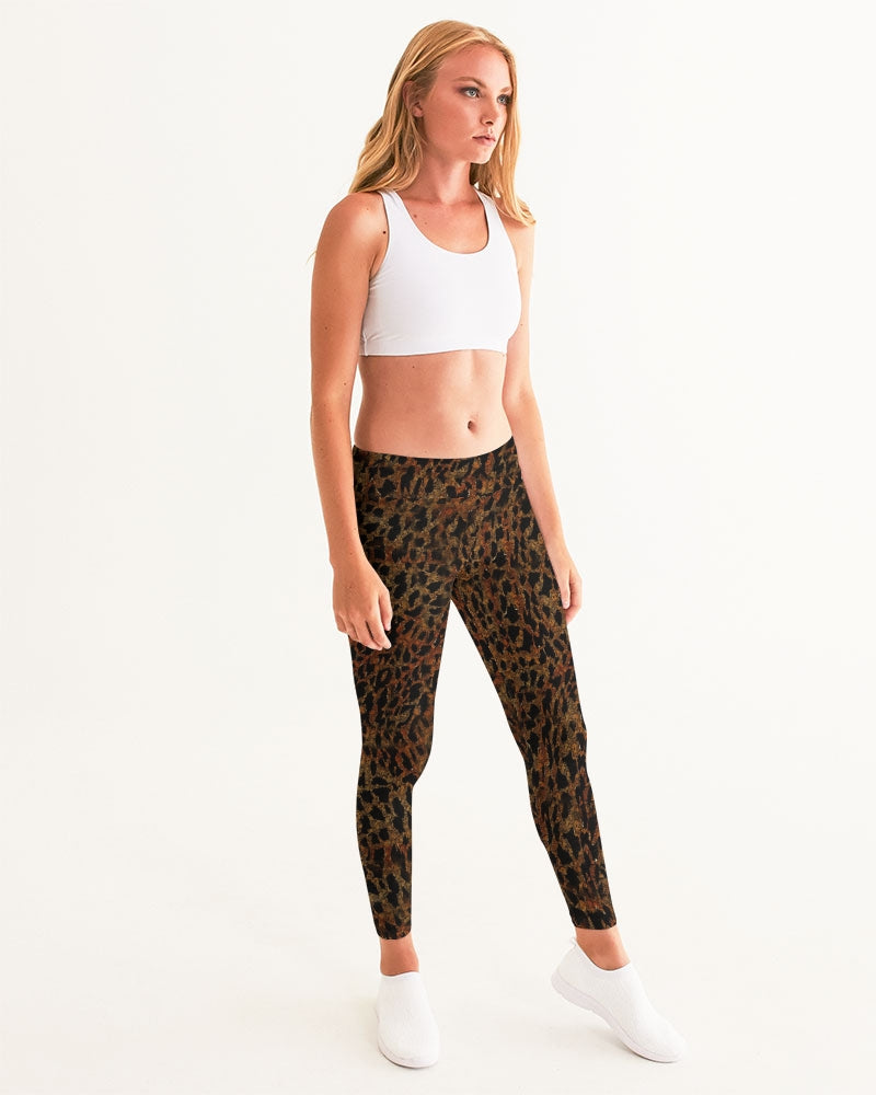 Rusty Leopard Overall Women's Yoga Pants
