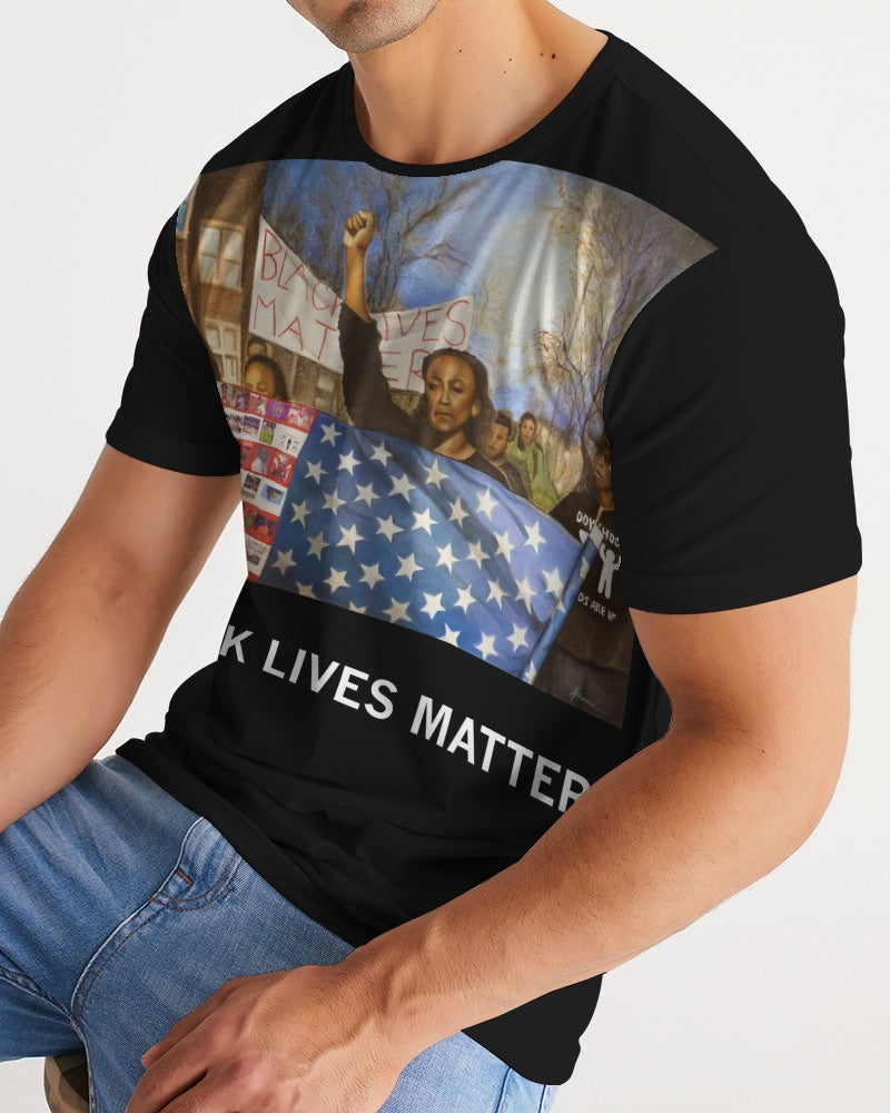 Black Lives Matter allover t shirt Men's Tee