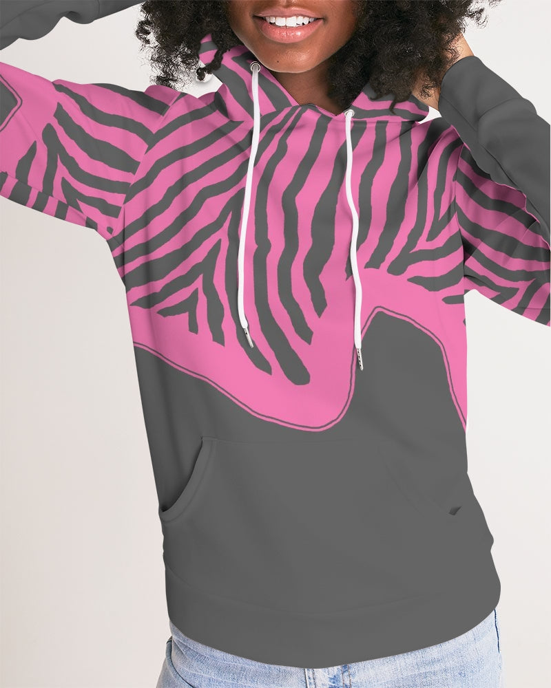 Zebra Pink 1 Women's Hoodie