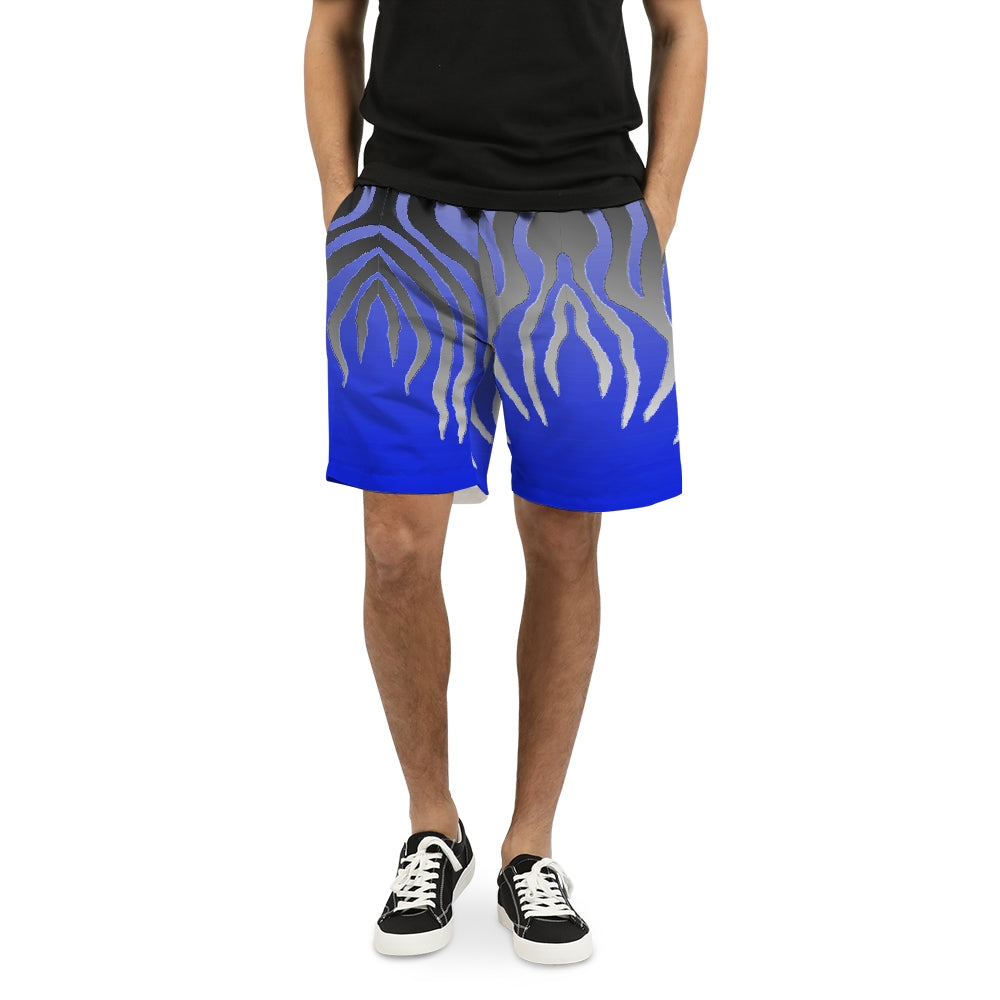 Zebra Blue Men's Swim Trunk