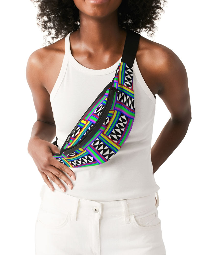 Kente Weave Crossbody Sling Bag