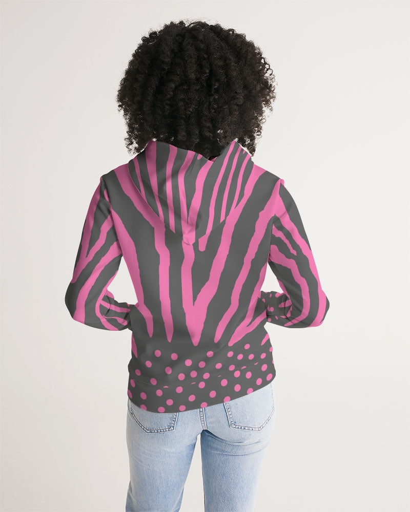 Zebra Pink Women's Hoodie