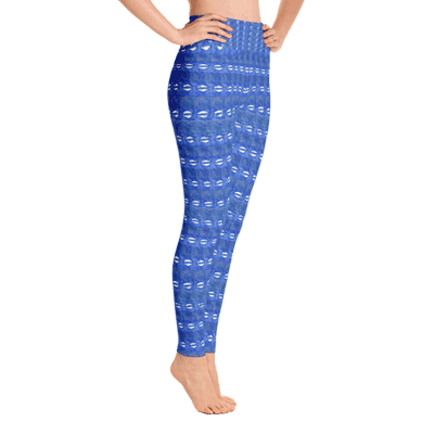 Blue-Cowrie-Yoga-leggings-side