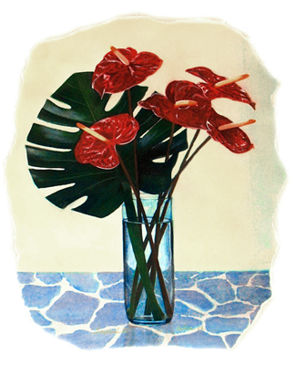 Floral Tropical Bouquet I