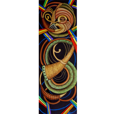 MARUVIAN BALUBA MASK DIPTYCH