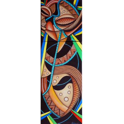 MARUVIAN JOY MASK DIPTYCH