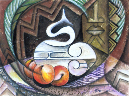 STILL LIFE WITH PEACHES II