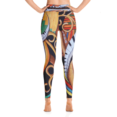 Sound of Soul Strings Yoga Leggings - Back