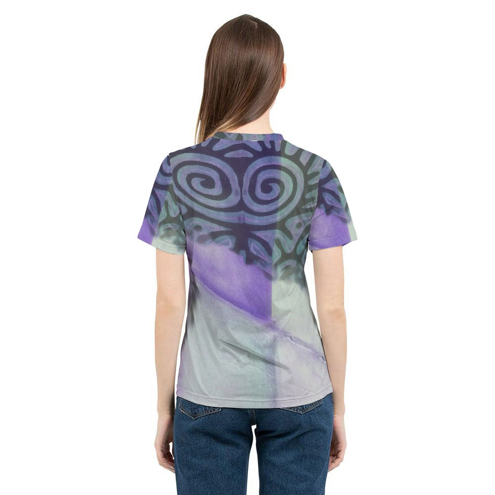 Fabric Queen & Purple Women's Tee