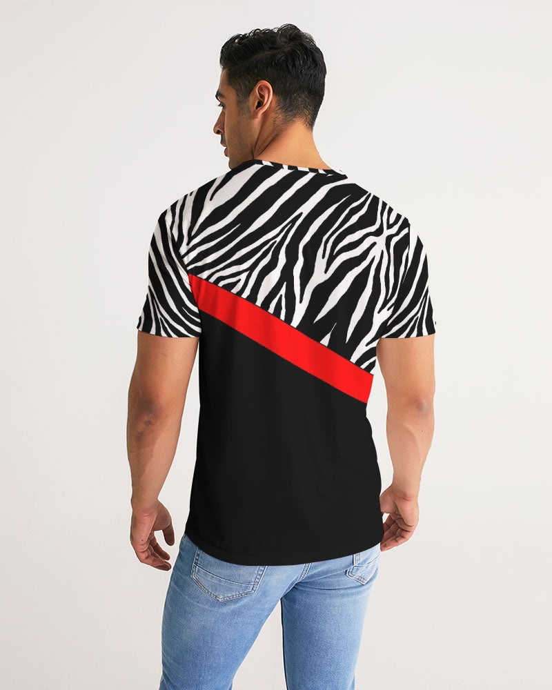 Zebra Red Stripe Men's Tee