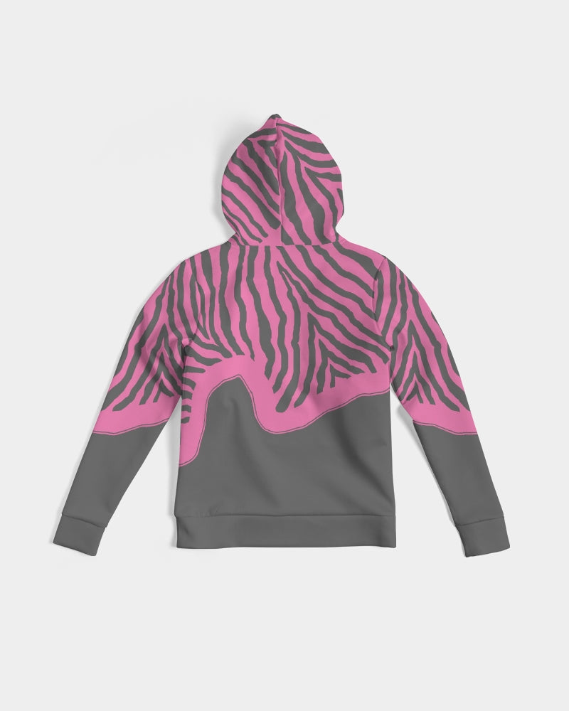 Zebra Pink 1 Women's Hoodie