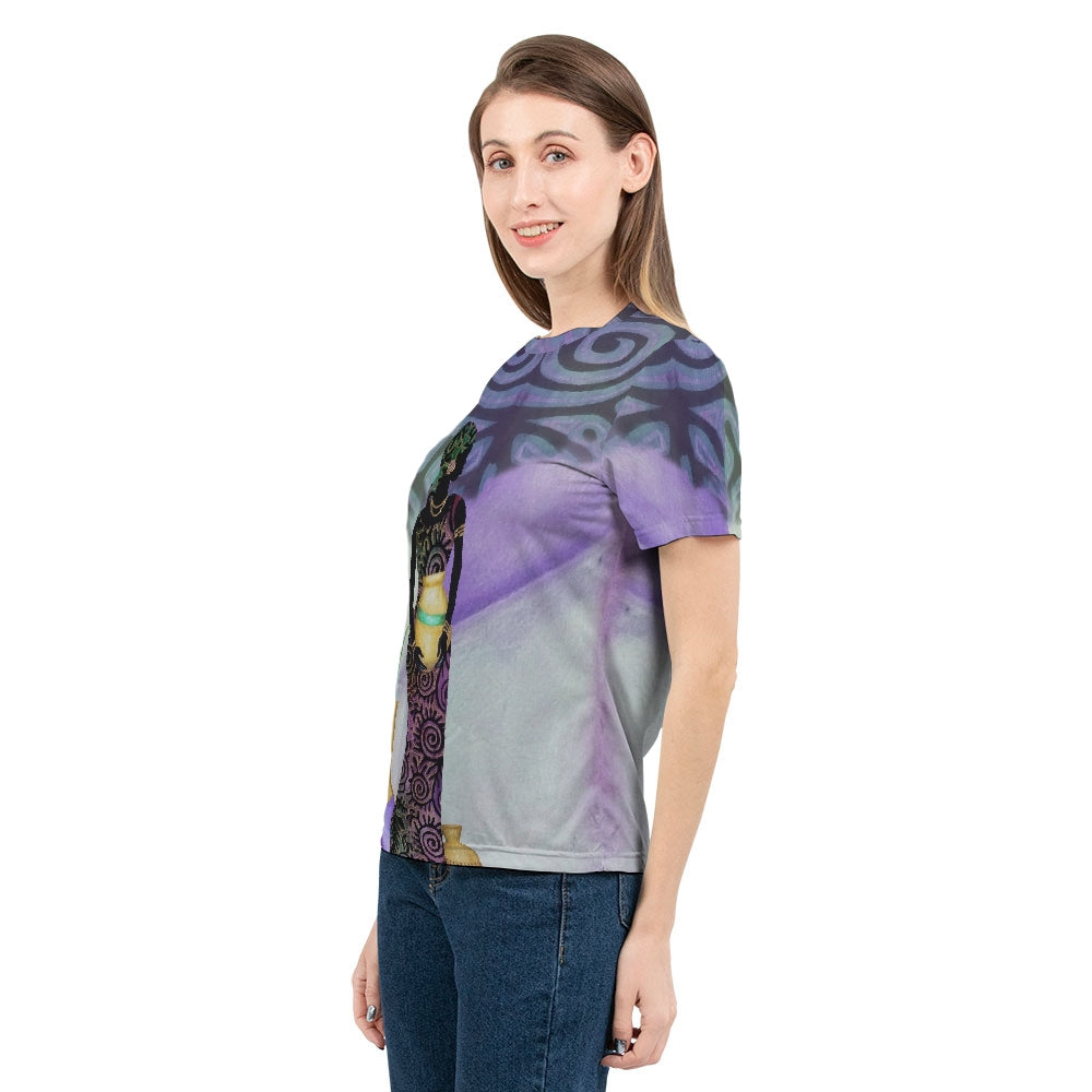 Fabric Queen & Purple Women's Tee