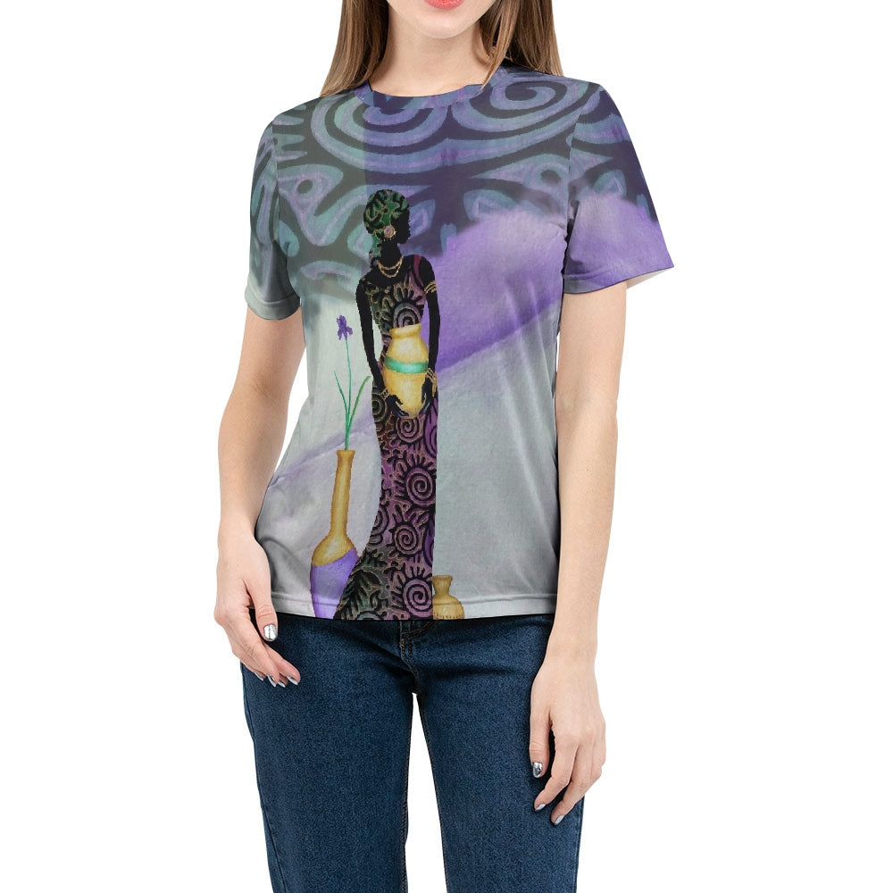 Fabric Queen & Purple Women's Tee