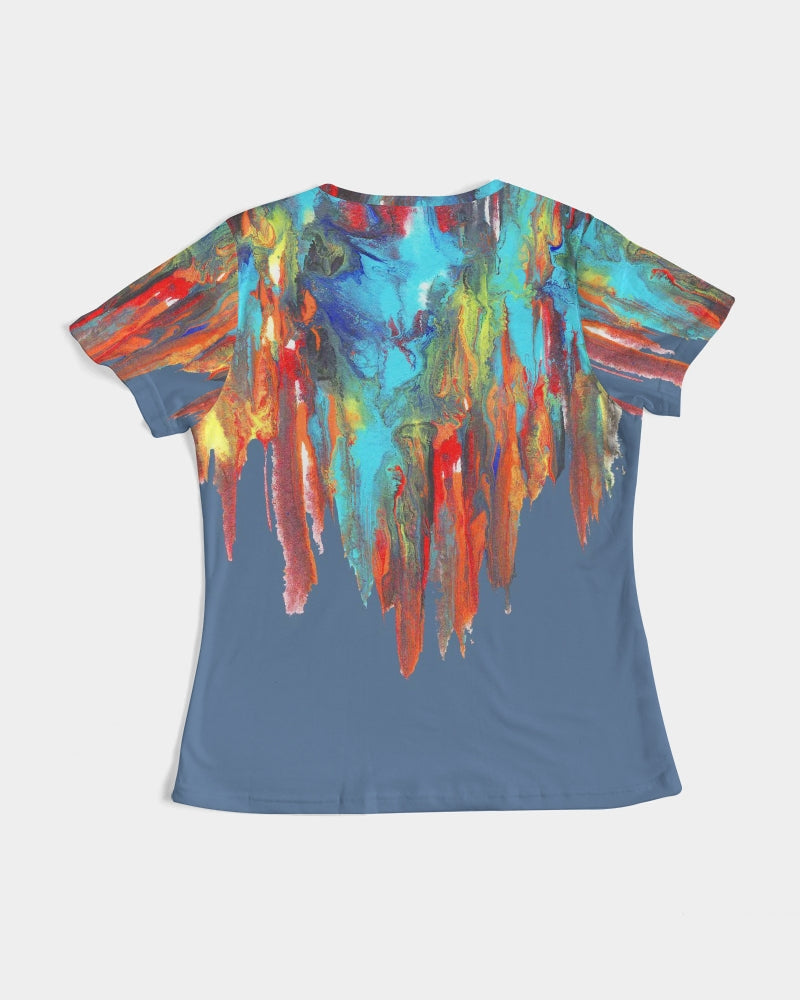Color Drip Blue Women's Tee