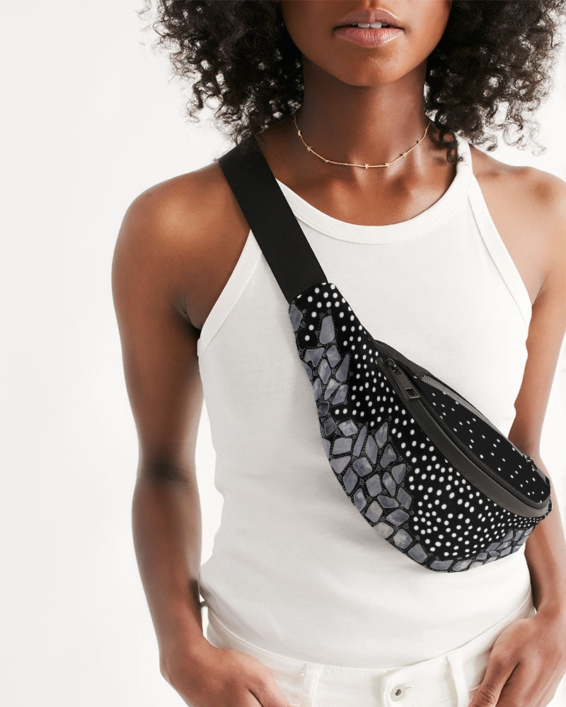 Silver Pebbles Crossbody Sling Bag