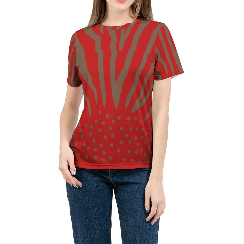 Zebra Red & Toffee Women's Tee