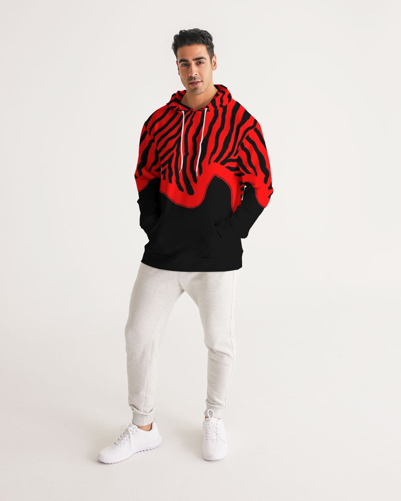 Zebra Red Men's Hoodie