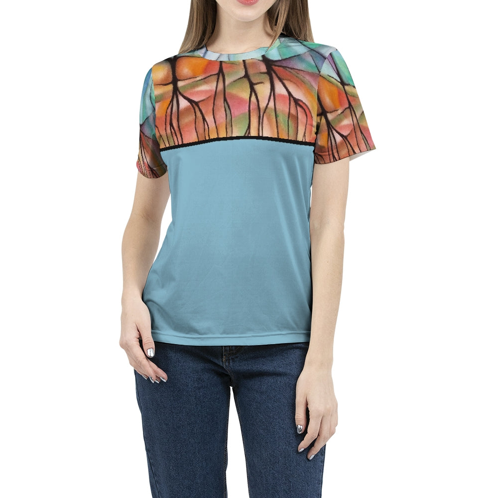 Warm Earth & Tropic Blue Women's Tee