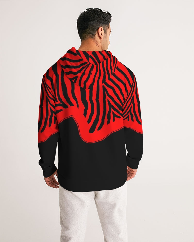Zebra Red Men's Hoodie