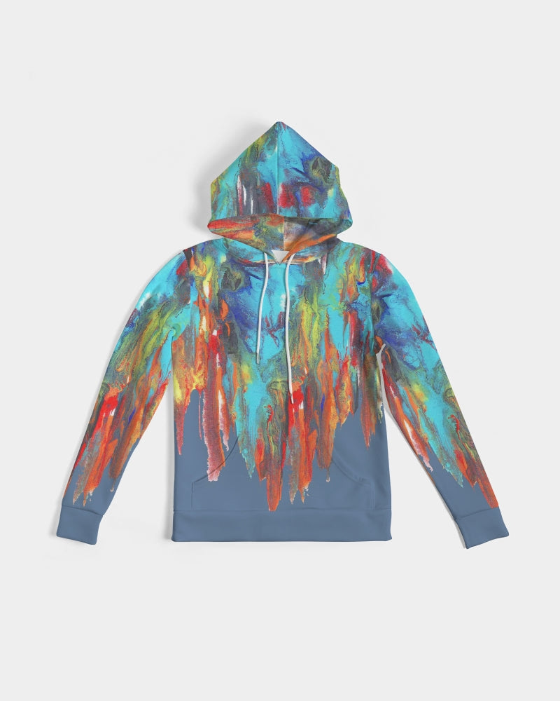 Color Drip Blue Women's Hoodie