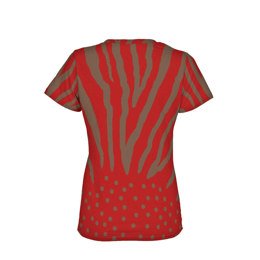 Zebra Red & Toffee Women's Tee