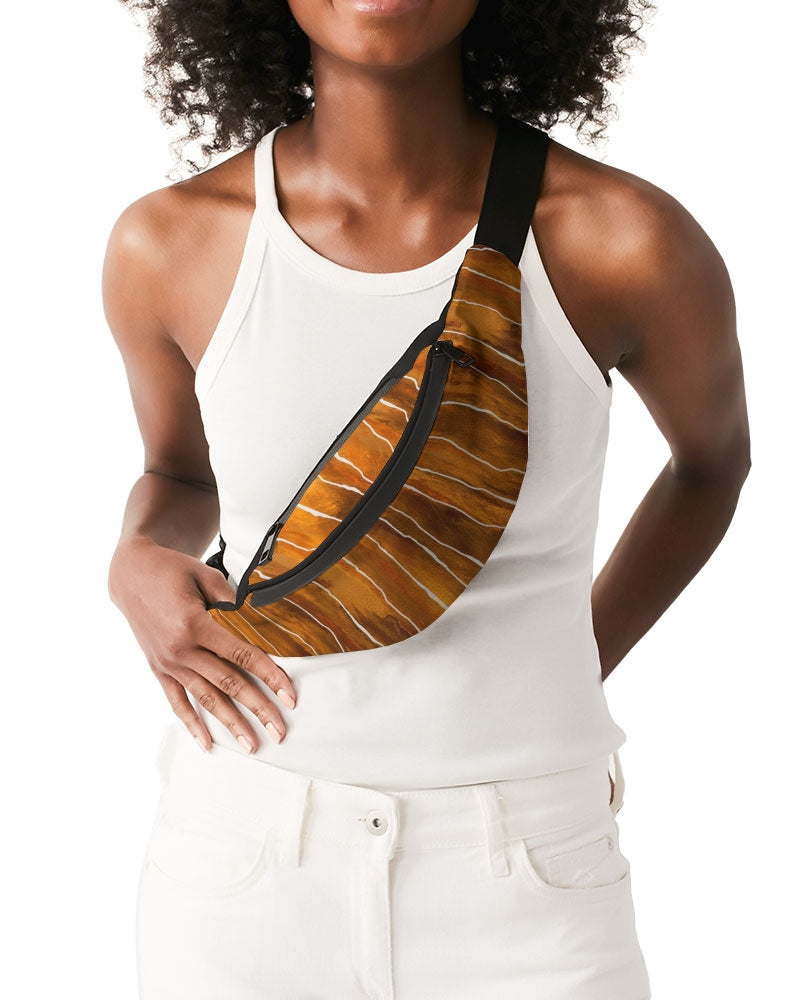 Gradient Stream Rust Crossbody Sling Bag