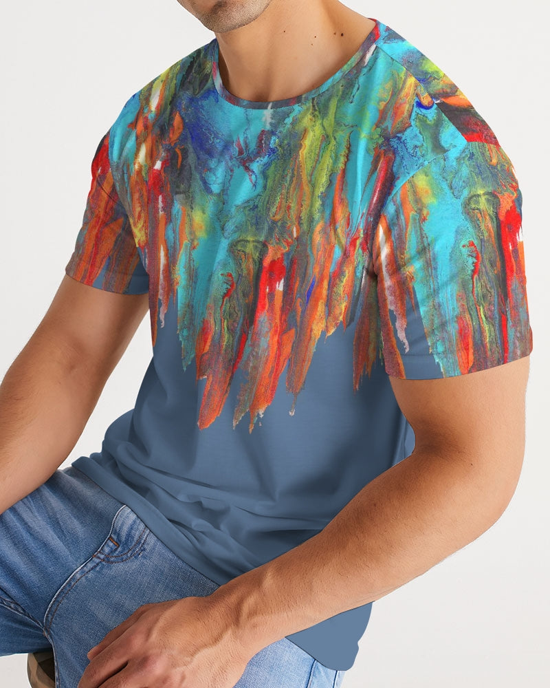 Color Drip Blue Men's Tee